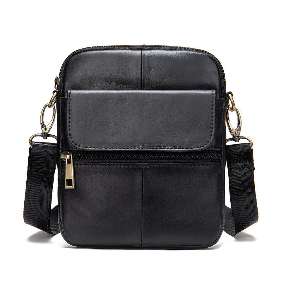 Men's Waist Bag New Messenger Bbag Shoulder Leather