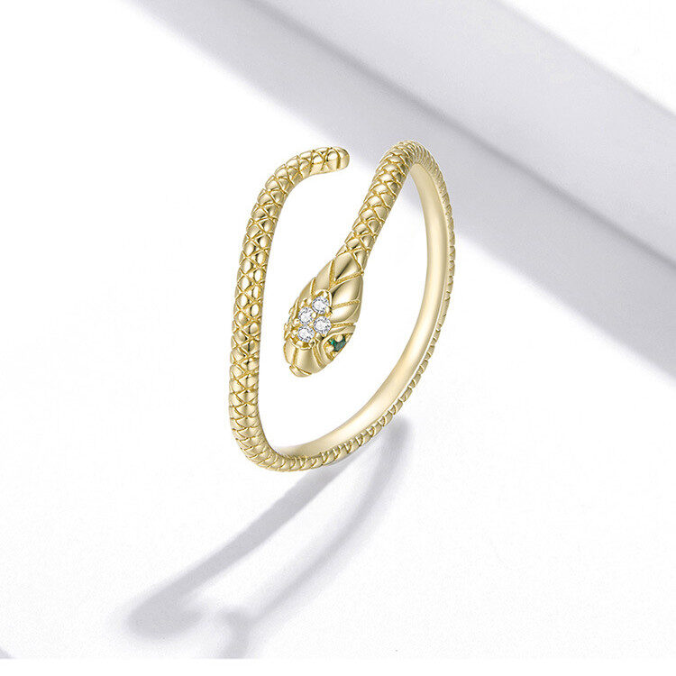Smart Snake-shaped Electroplating Ring Soul Snake S925 Silver