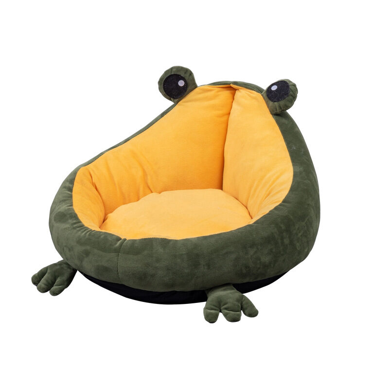 Frog Nest Winter Warm Semi-Enclosed Pet Bed Cat