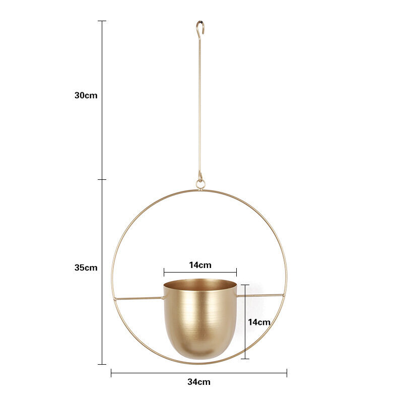 Hanging Iron Flower Pot Nordic Style Simple Creative