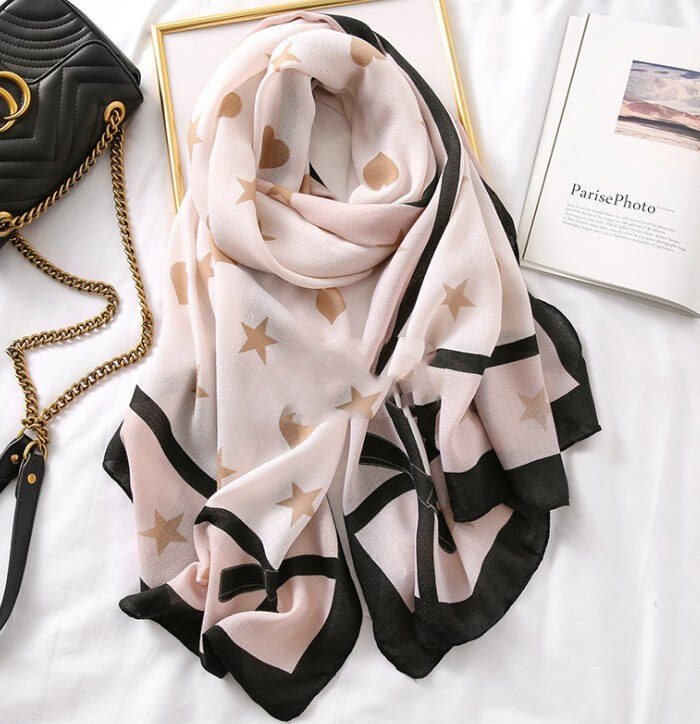 Men's And Women's Cotton Scarf Casual Leopard Print