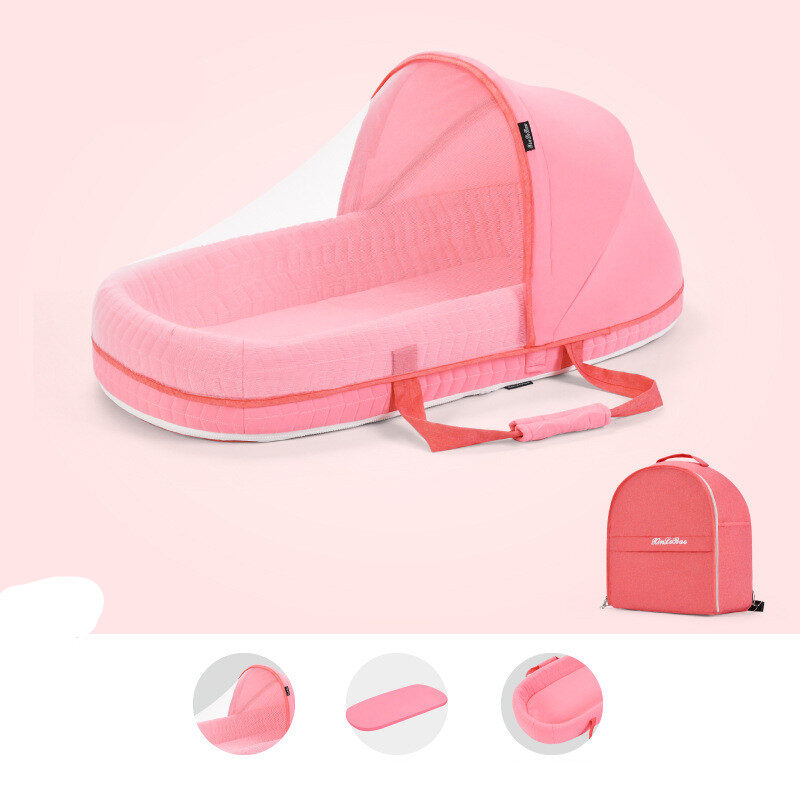 Baby Crib Multifunctional Folding Newborn Nest Toddler Bed