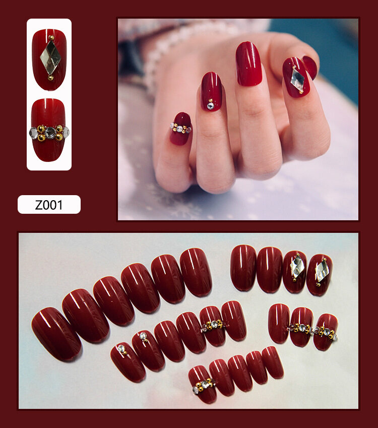 Nail Patches Fake Nails Finished Stickers