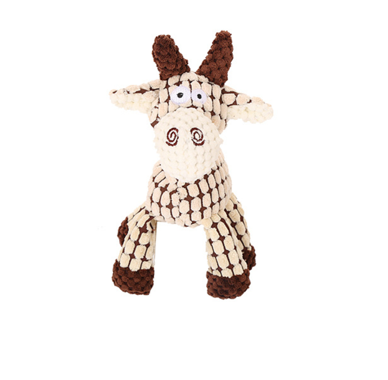Pet Toy Donkey Shape Corduroy Chew For Dogs