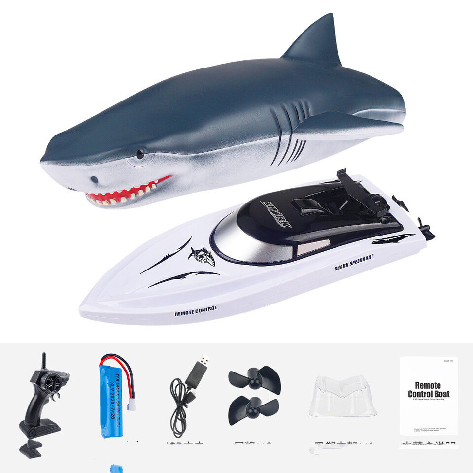 New Electric Shark RC Boat Vehicles Waterproof Swimming