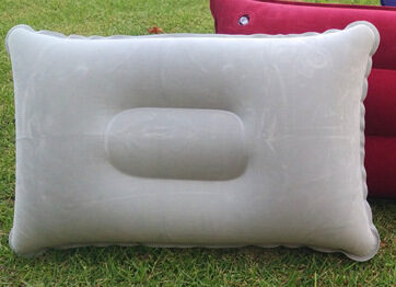 Outdoor Pvc Pillows Travel Camping Thick Flocking Rectangular