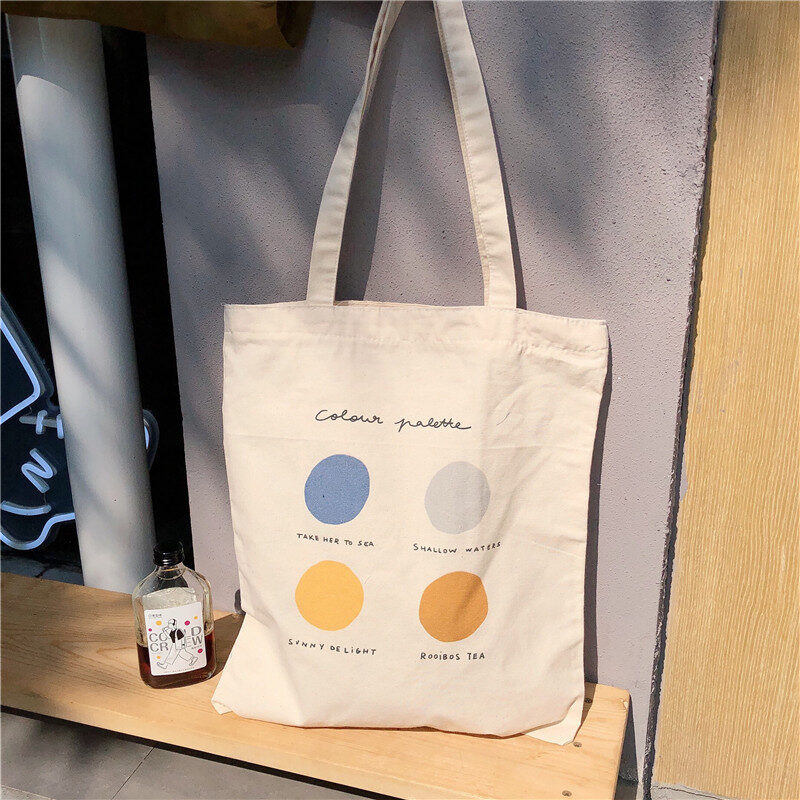 Women Canvas Tote Shopper Bags Ladies Casual Cotton