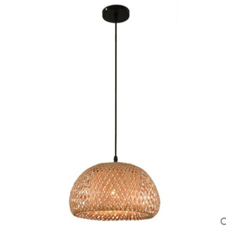 American Garden Bamboo Woven Chandelier Restaurant Southeast Asia