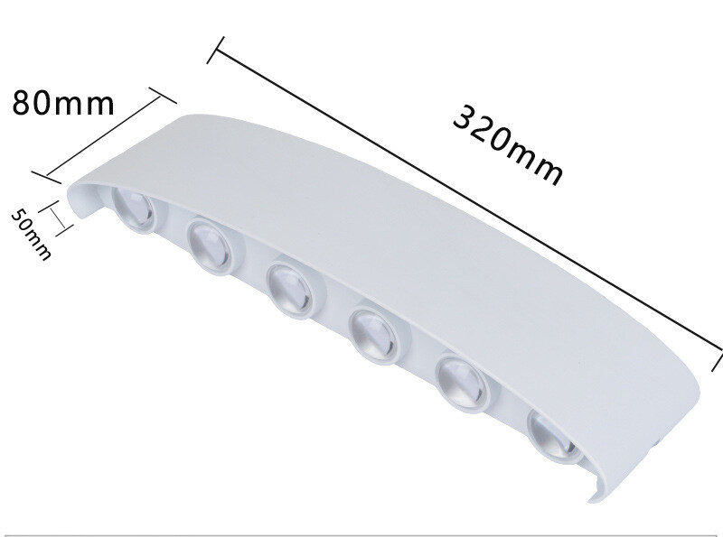 Outdoor Rainproof Led Wall Lamp Spotlight Courtyard Bedside