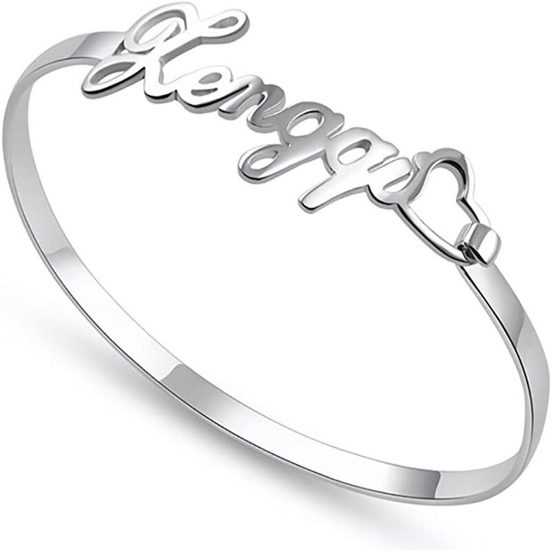 Name Bracelet Personalized Bangles Stainless Steel Jewelry