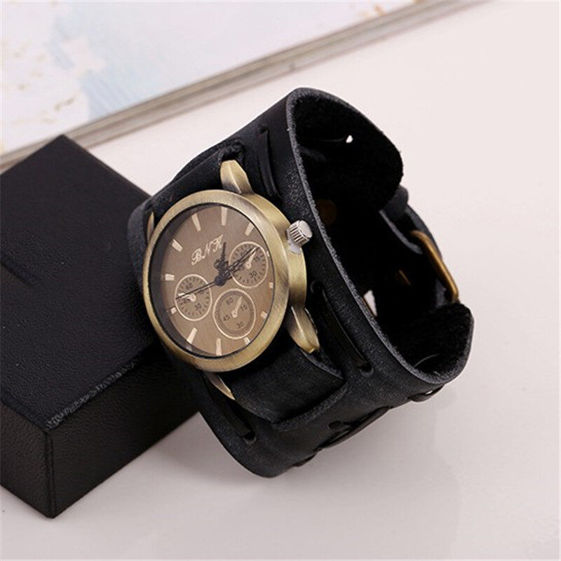 Accessories Watches Retro Cowhide Punk Men'S Wrist