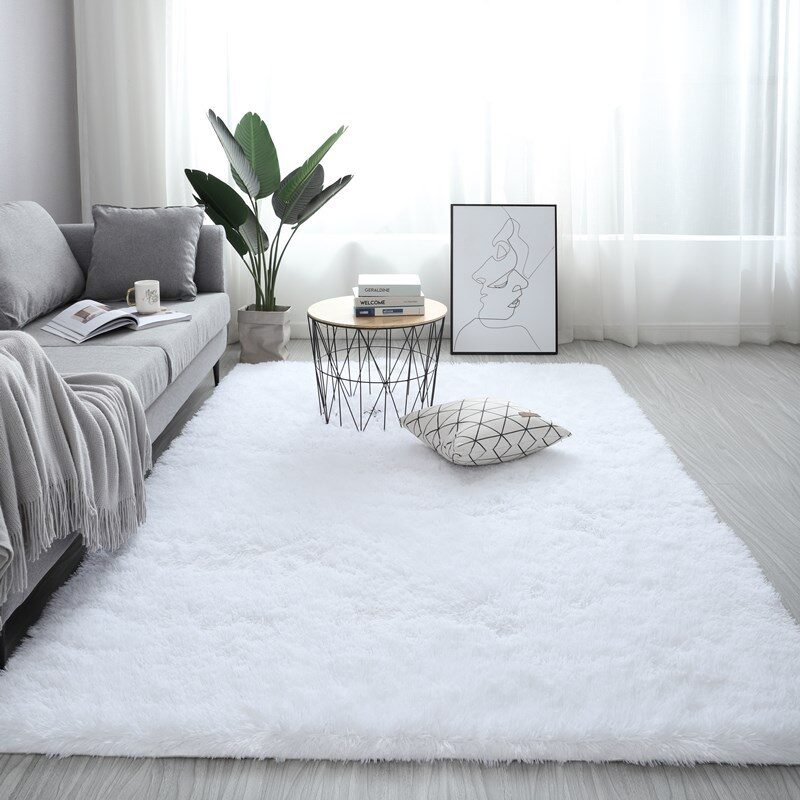 Nordic Fluffy Carpet Rugs For Bedroomliving Room Rectangle
