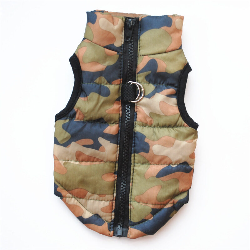 Winter Clothing Pet Clothes Padded Jacket Vest Traction