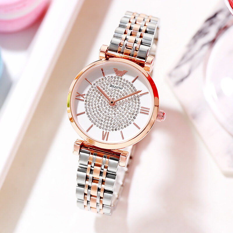 Watch Jewelry Necklace Full Of Star Electronic Set