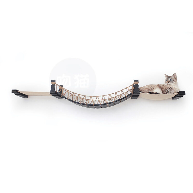 Cat Suspension Bridge Rope Ladder Hemp Soft Wooden