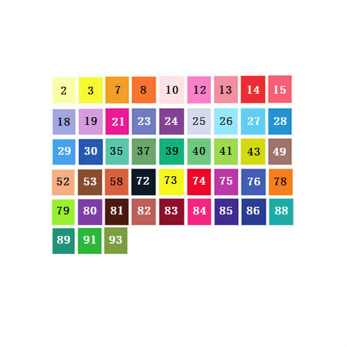 STA 80 Colors Set Water Based Ink Sketch