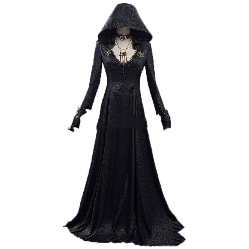 Evil Village Cosplay Costume Vampire Lady Dress Outfits