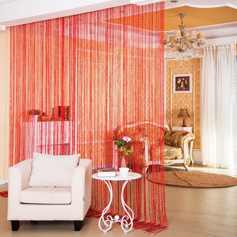 Door Curtain Dilver Thread Partition Hanging Window Screen