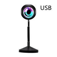 Upgrade Rainbow Sunset Projector Lamp Atmosphere Light Home