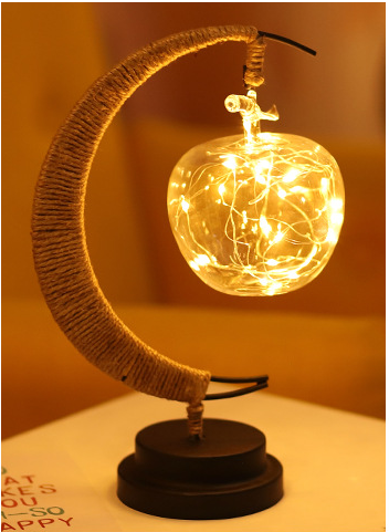 Ins Wind Iron Ornament Led Moon Star Shape