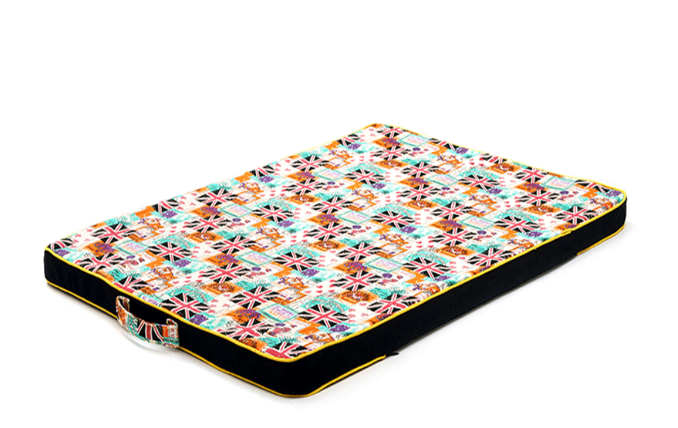 Thickened Pet Printing Canvas Dog Mats Bed Mattresses