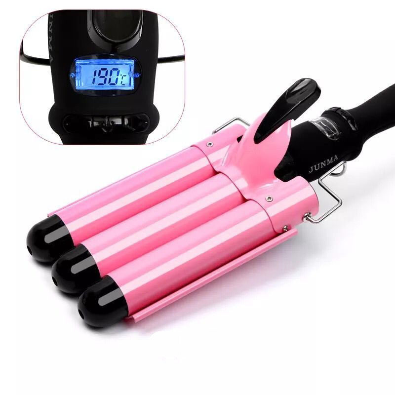 Small Curling Iron Water Corrugated Three-Tube Electric