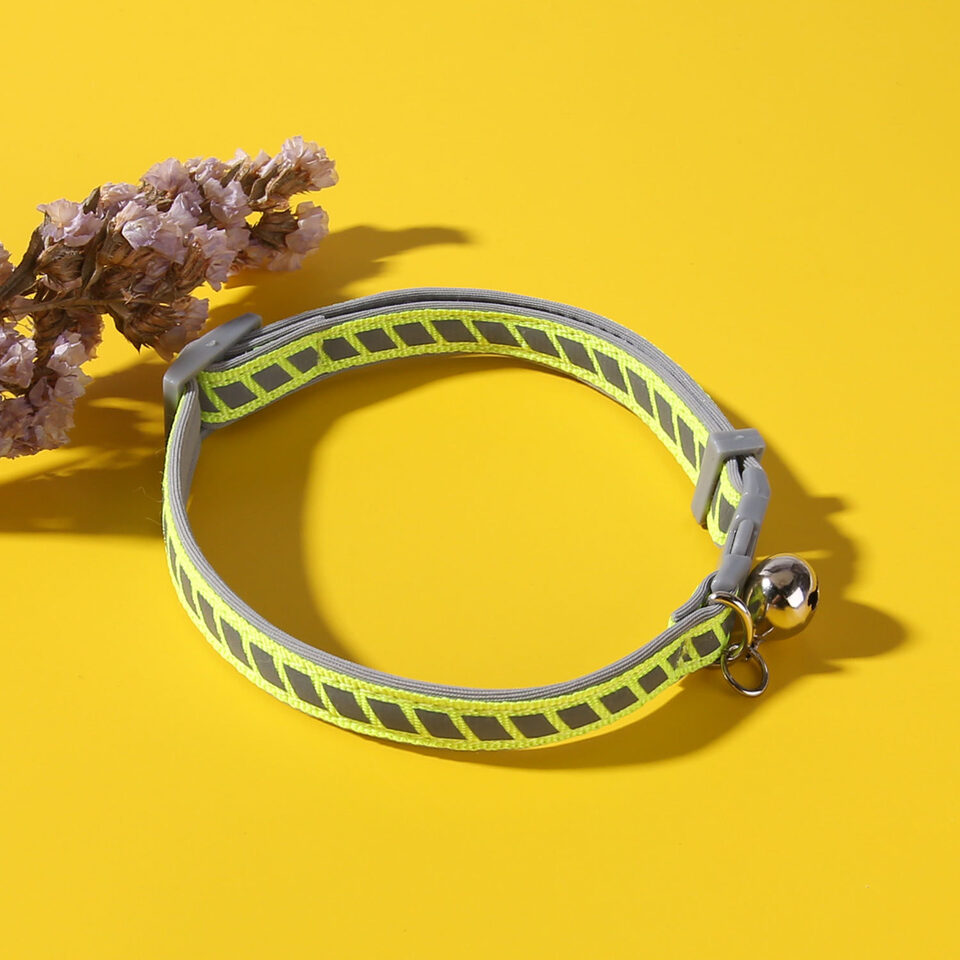 Pet Collars Reflective Plastic Buckle Outdoor Pet-Walking Cat
