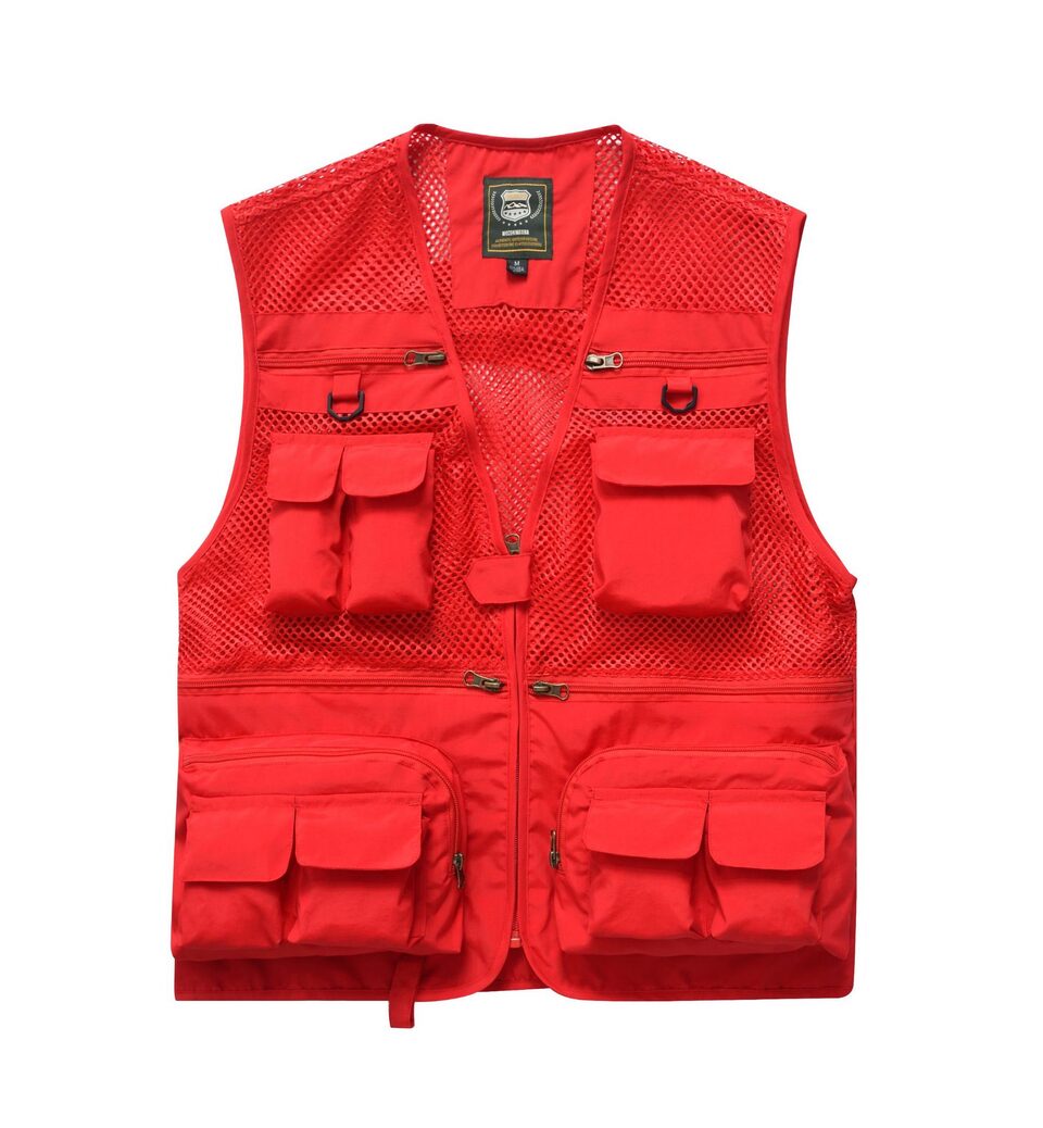 Summer Men's Outdoor Fishing Mesh Vest Jackets Travel