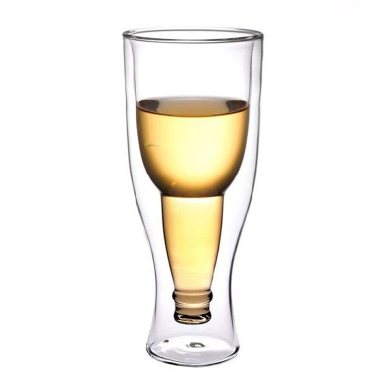 Creative Cocktail Wineglass Mug Double Wall Mugs Beer