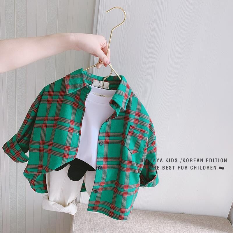 Children's Plaid Shirts In Baby For Men