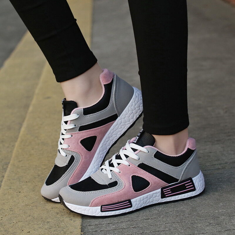 Sports Shoes Women Casual Forrest Students Breathable Board