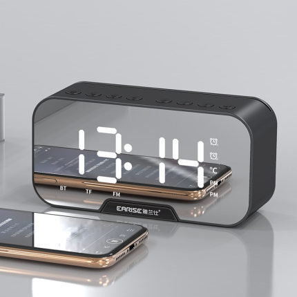 Alarm Clock Wireless Bluetooth Speaker Mini Home Outdoor