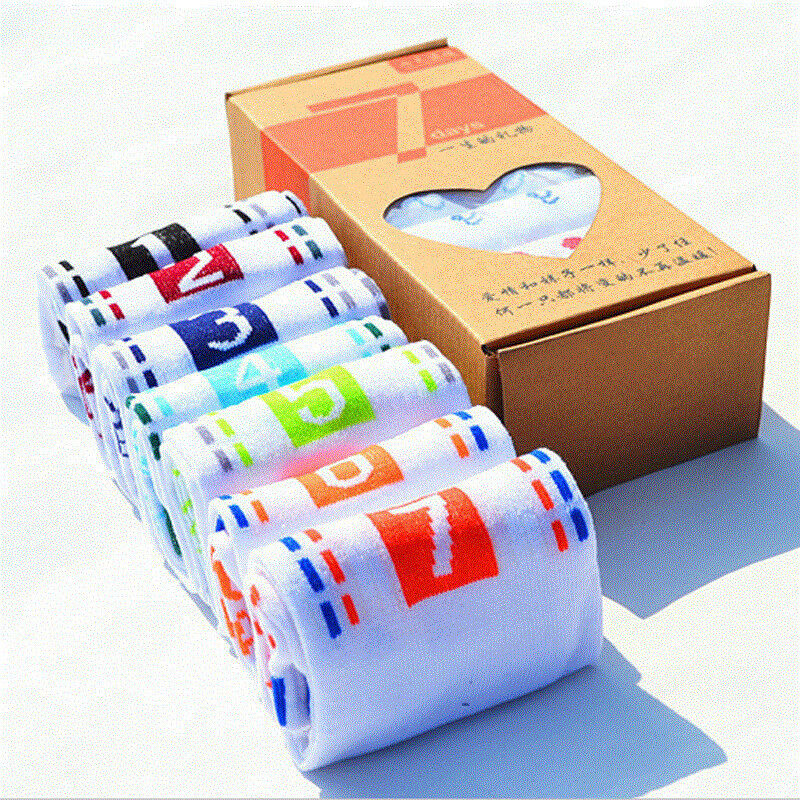 PolyCotton White Socks Star 7 Days
