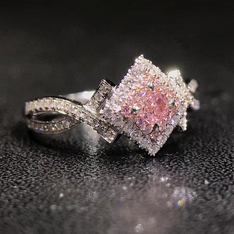 Creative Cross-wound Diamond Zircon Ring