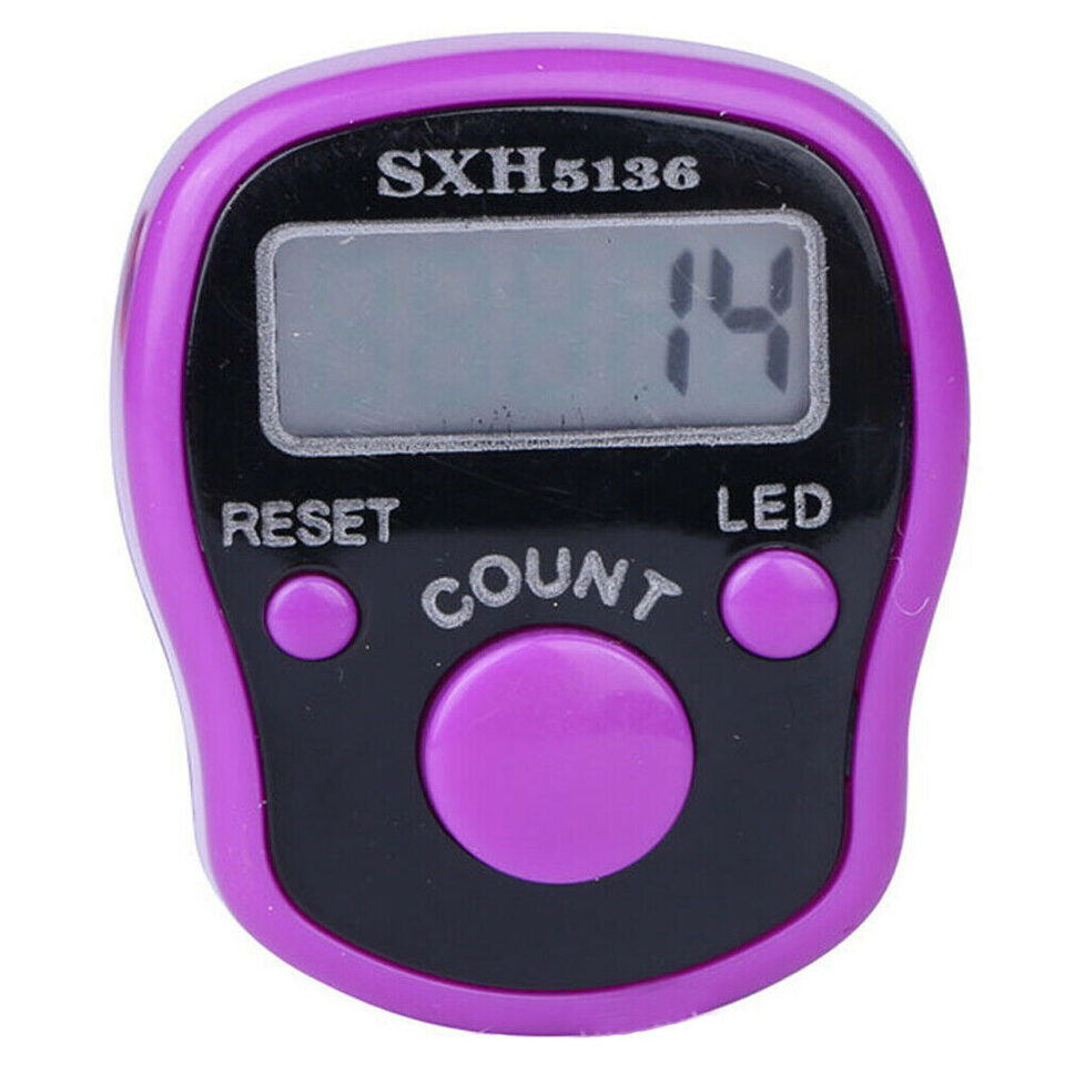 Sales Buddha Finger Counter Ring Electronic Led Luminous