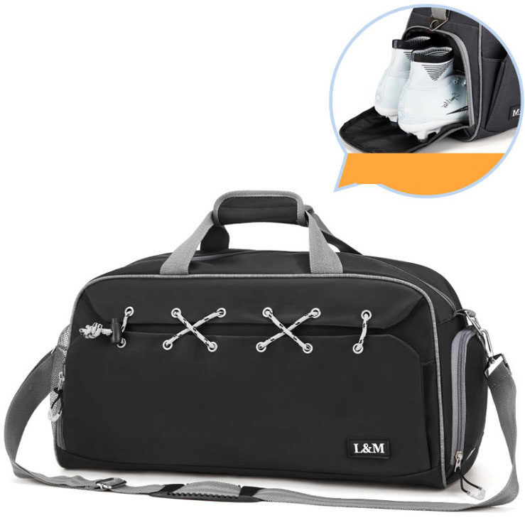 Sports Gym Bag Travel Duffel With Shoes Compartment