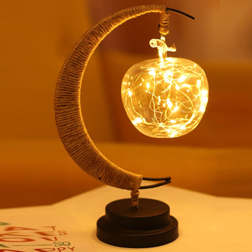 Led Modeling Lights Star Moon AppleChristmas Decoration