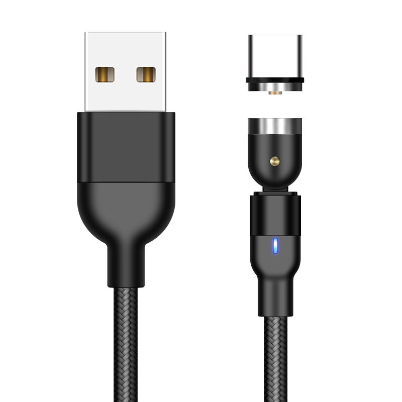 Magnetic Data Cable 540 Degree 180 Rotating Charging