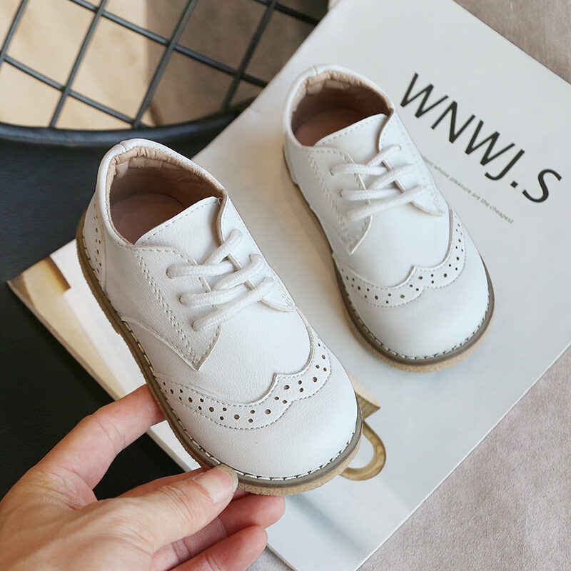 Boys Leather Shoes British Style Autumn New Children'S