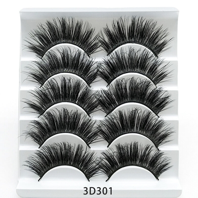 Mink False Eyelashes 3D Five Pairs Of Soft