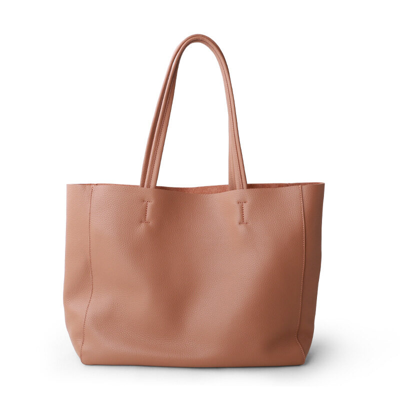 The First Layer Of Cowhide Large-capacity Tote Bag