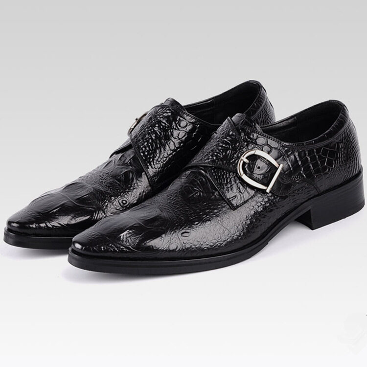 Men's Leather Shoes Buckle