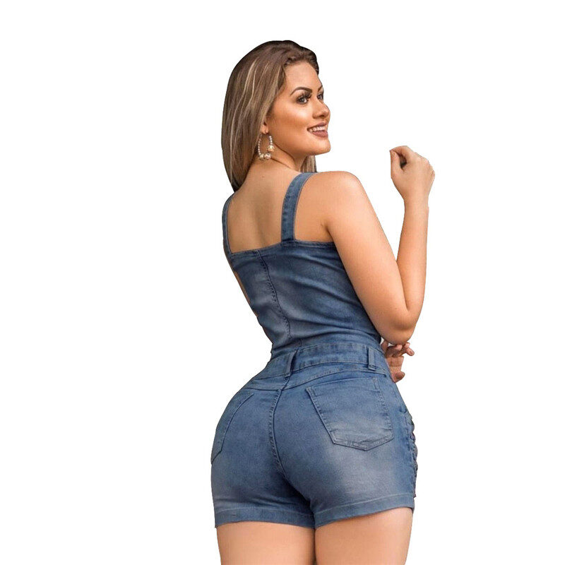 Plus Size Elegance Cotton Jeans Woman Ladies Short