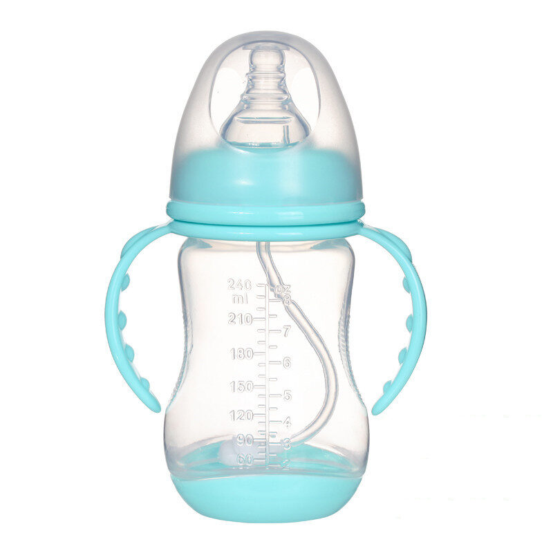Wide Caliber PP Baby Bottle Anti-colic With Handle