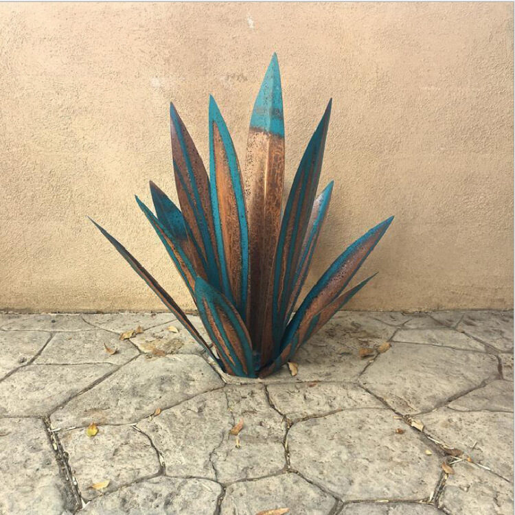 DIY Metal Art 9 Leaves Tequila Rustic Sculpture