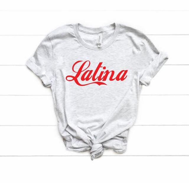 Latina Red Print Women T-shirts Cotton Casual Funny