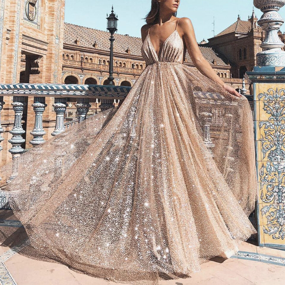 Sexy Evening Gown Women Dress Ladies Pencil Party