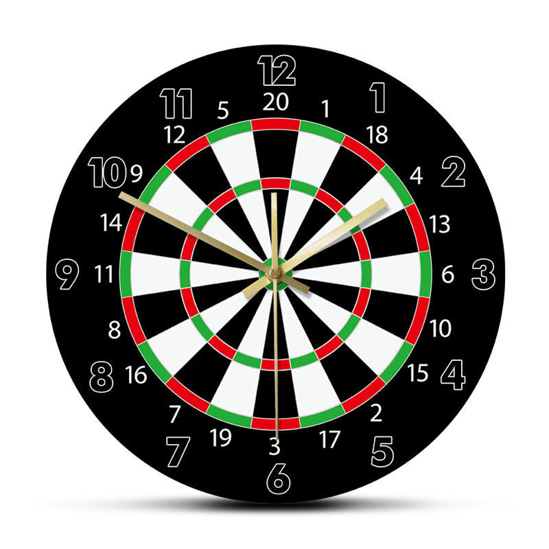 Darts Game Wall Art Fashion Clock