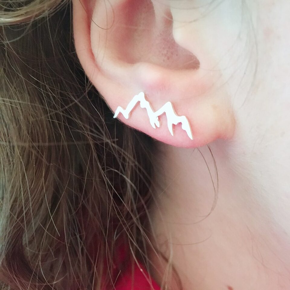 Natural Landscape Mountain Ear Climber Earring Geography Jewelry