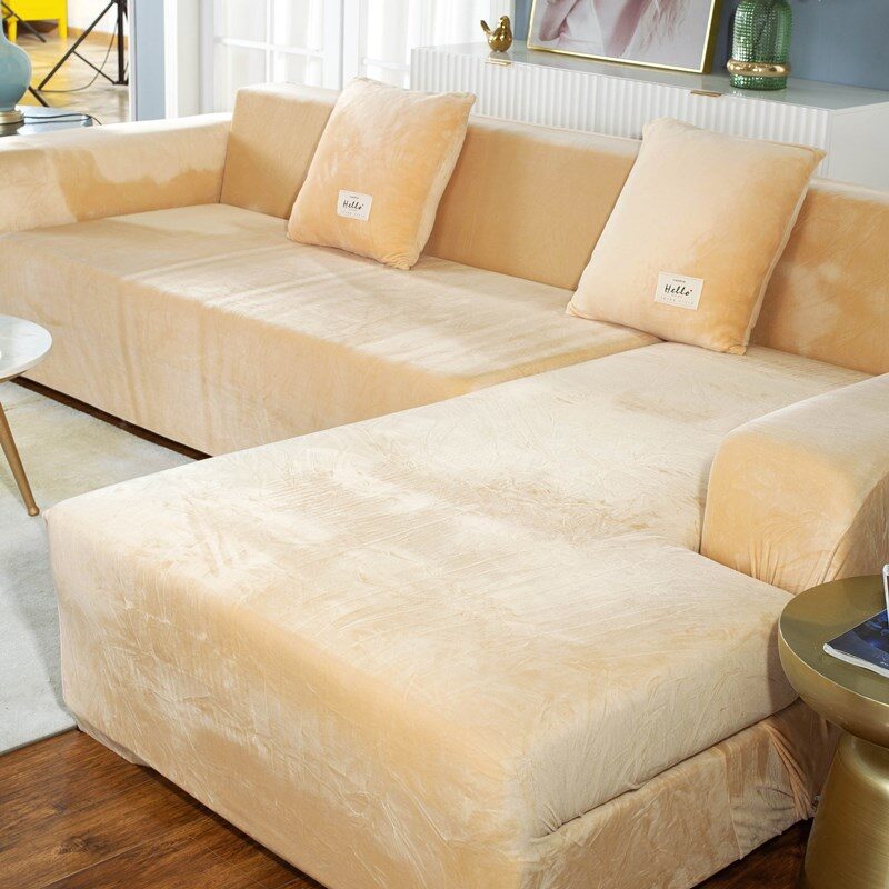 Silver Fox Velvet Living Room Elastic Furniture Sofa